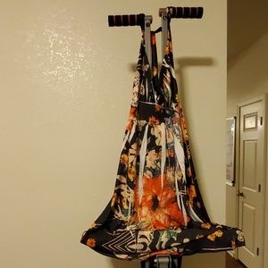 Flowered multicolored dress
